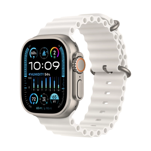 apple-watch-ultra-2-titanium-case-with-white-ocean-band-1 اپل واچ اولترا 2 سفید 49 میلی متر - فروشگاه ماکان